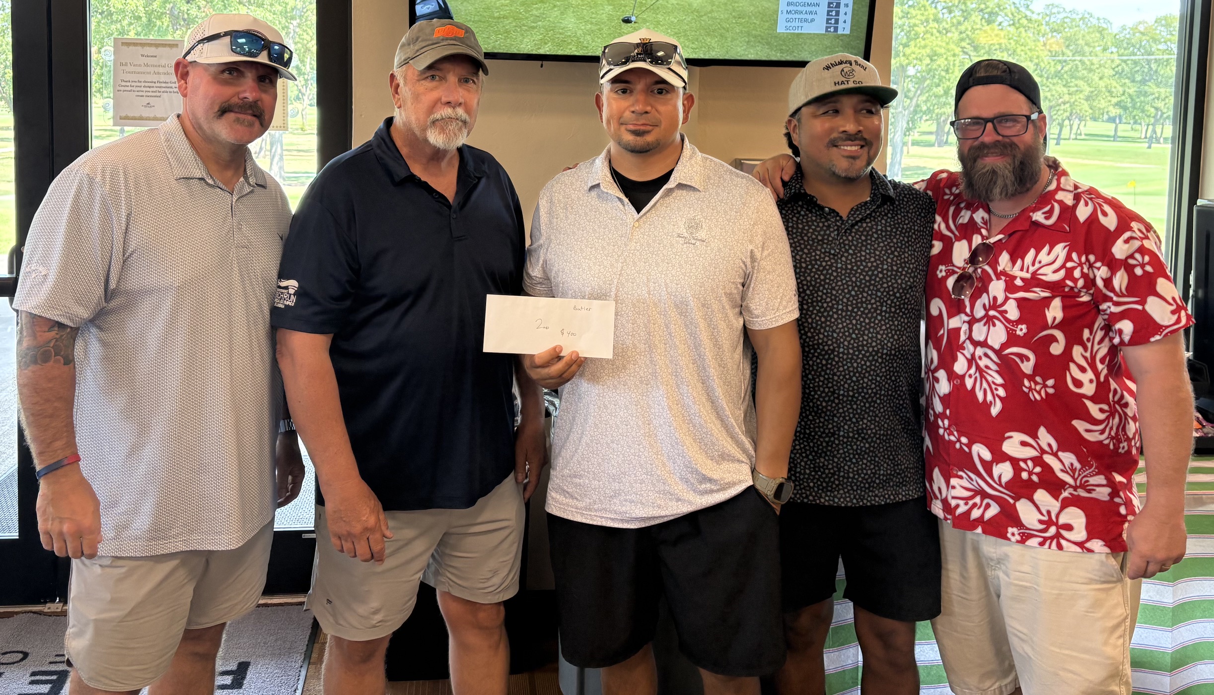 Second-place team at the 2026 Bill Vann Memorial Golf Tournament